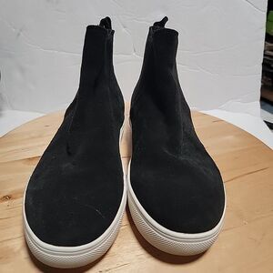 BLONDO Boots Womens 9 M Ankle CHELSEA  Flats Black Suede Side Zipper Waterproof